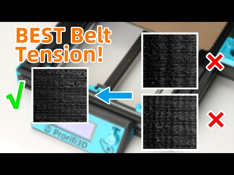 We found the BEST belt tension for 3D printers