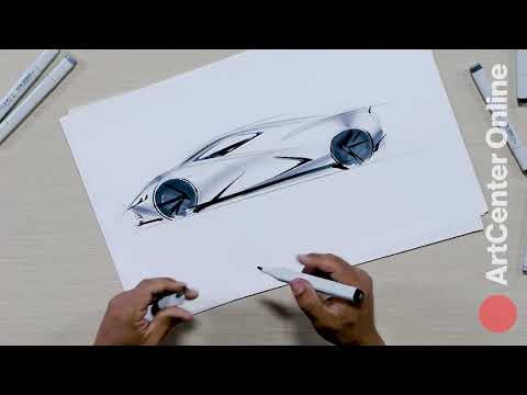 Professional Car Design: Sketching a Super Car (2 of 2)