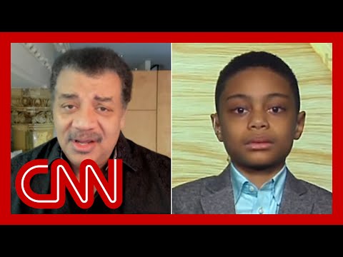 Child genius gets advice from astrophysicist Neil DeGrasse Tyson