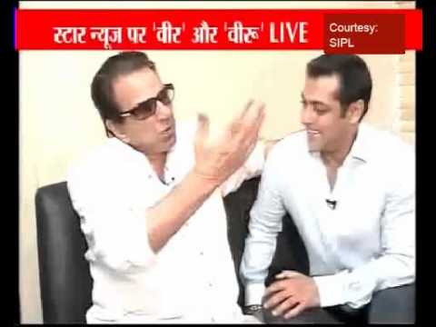 Salman and Dharmendra together