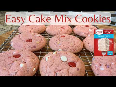 Valentine's Day Cookies That Start With a Cake Mix