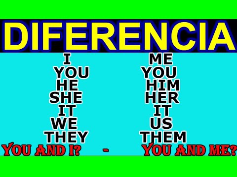 PRONOMBRES DE OBJETO Y SUJETO