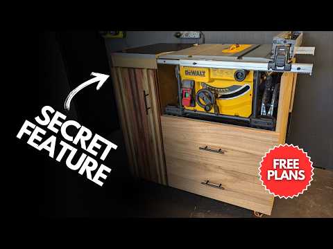 Easy Build | DeWalt Table Saw Cabinet | FREE PLANS