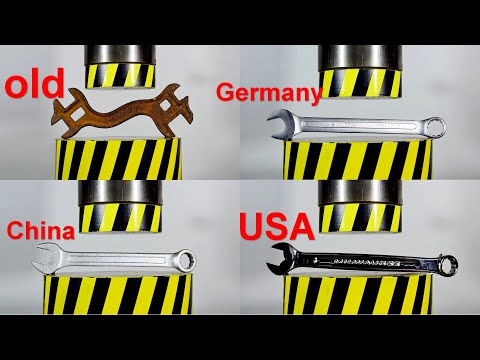 HYDRAULIC PRESS VS WRENCHES, OLD AND MODERN
