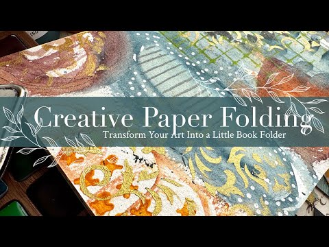 Creative Paper Folding: Transform Your Art Into a Little Book Folder