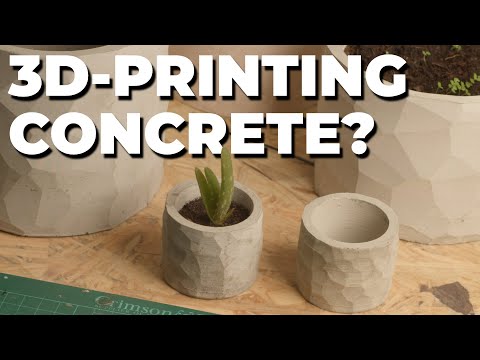 3D PRINTING CONCRETE MOLDS | Using 3D printing to make stuff out of concrete