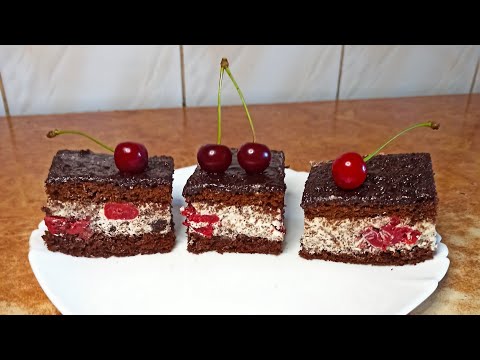 🇺🇦🍒🎂"П'ЯНА ВИШНЯ" ніжна класика за моїм давнім рецептом.🎂🍒🇺🇦