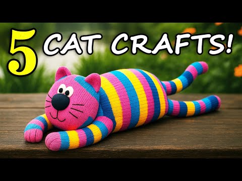 I Made Cats from Things I Found at Home🐱5 DIY Cats Ideas🧦You’ll Be Amazed!🧤