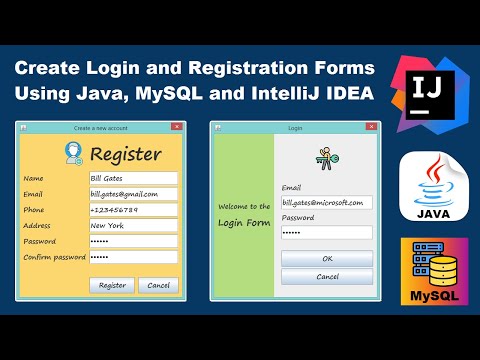 Create Login and Registration Forms Using Java, MySQL and IntelliJ IDEA