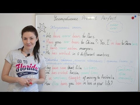 Употребление Present Perfect / настоящего совершенного времени.