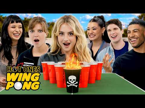 The 'Tell Me Lies' Cast Plays Hot Ones Wing Pong