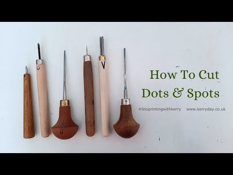 How to Cut Dots & Spots on Your Lino Prints