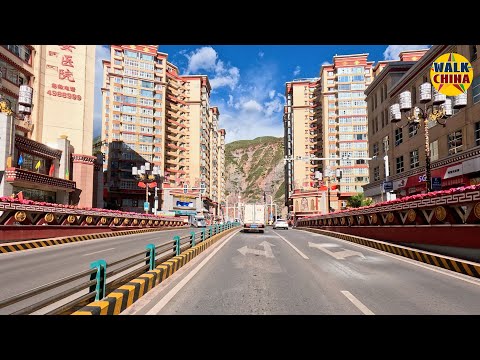 Thriving Modern Tibet: Driving Tour of Chamdo City in 4K HDR | China's Development