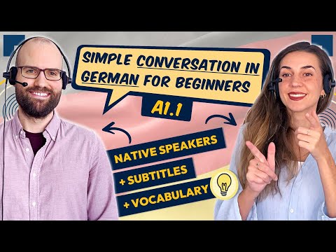 Simple German Conversation for BEGINNERS A1.1 🎓💡 | Improve Your Listening + Reading Comprehension!