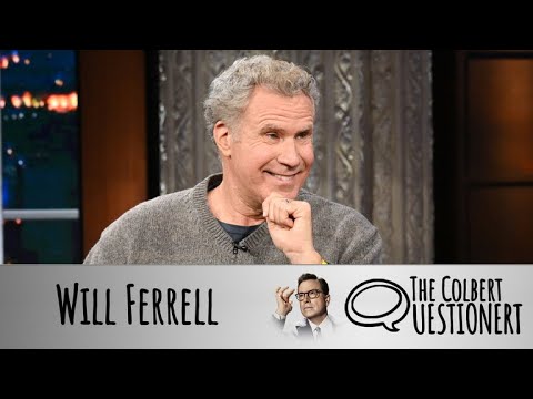 Will Ferrell Takes The Colbert Questionert