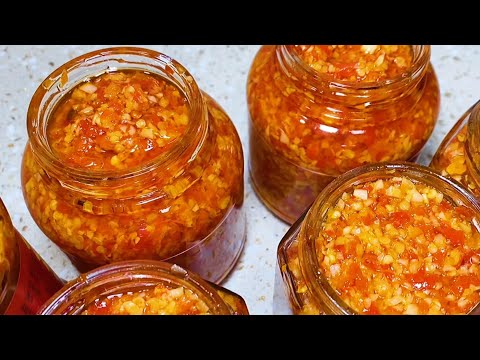 外婆教的秘制蒜蓉辣椒酱，无需任何添加剂，放一年都不会坏【可嘉妈妈】