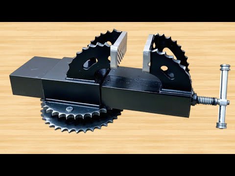 How to Make a 360° Rotating Vise from a Discarded Motor Gear | Rare DIY Tool Build! | DIY Tools