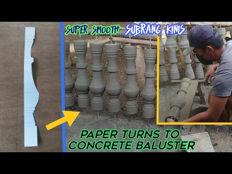 Amazing technique How Paper Turns To Concrete Baluster Cement Pattern Precast ; Amazing Skill Ideas