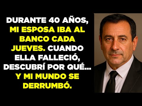 Mi esposa fue al banco todos los jueves durante 40 años. Cuando murió, descubrí por qué...