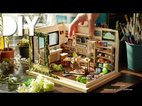 DIYâēī¸miniature "my atelier dollhouse" ããããĨãĸHanabiraåˇĨæŋãŽäģäēé¨åą Retro (antique) furniture ãŦãããĒåŽļå
ˇãŽäŊãæš~