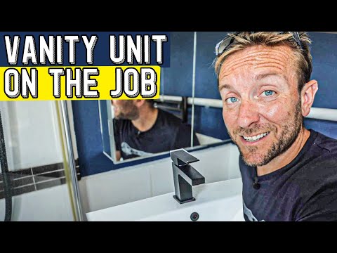 ON THE JOB How To Fit A Vanity Unit Basin With A Crazed Dog!