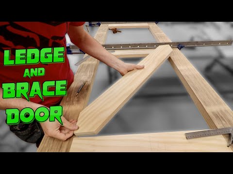 Traditional Frame Ledge and Brace door. Side gate. Bench Joinery