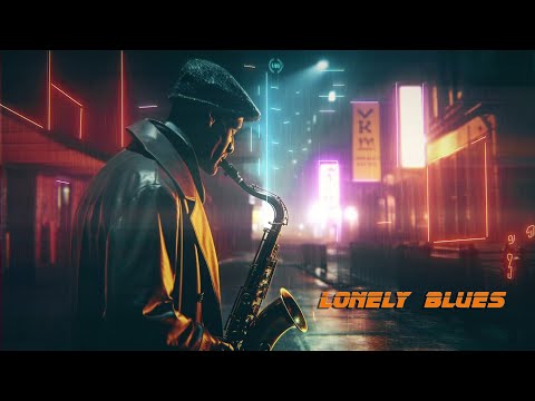 Lonely Blues * Relaxing Blade Runner Soundscape * Cyber Blues Ambient Music