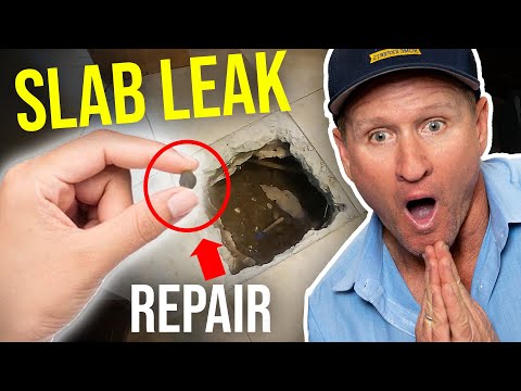 SLAB LEAK REPAIR!! New Innovative way to STOP LEAKS IMMEDIATELY!!