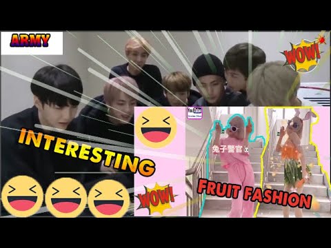 BTS Reaction To Fashion Vegetables and Fruits😱😂😂😂😂