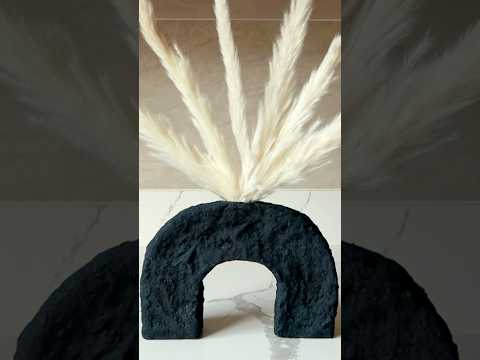 DIY Paper Mache Arched Vase #shorts #papermache #diy #vase
