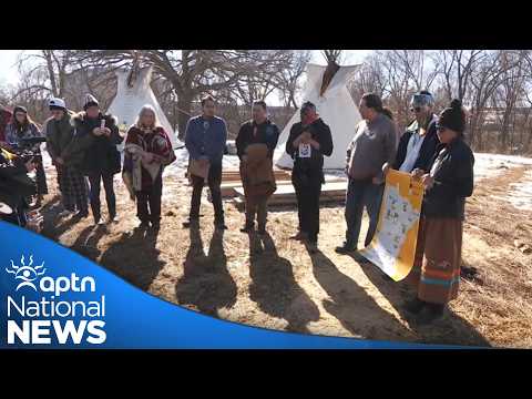 Dakota woman detained by ICE uses Native American run encampment to heal | APTN News