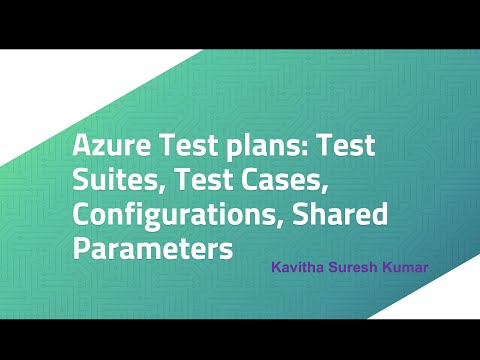 Azure Test plans: TestSuites, Test Cases, Configurations, Shared Parameters