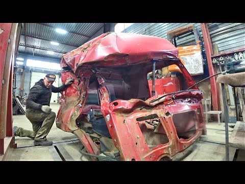 РЕМОНТ КАБИНЫ MERCEDES ПОСЛЕ ЖЕСТКОГО ДТП. КУЗОВНОЙ РЕМОНТ ГРУЗОВИКОВ