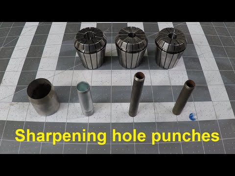 Sharpening hole punches