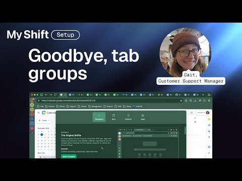 She replaced her Chrome tab groups with 8 Spaces | My Shift Setup