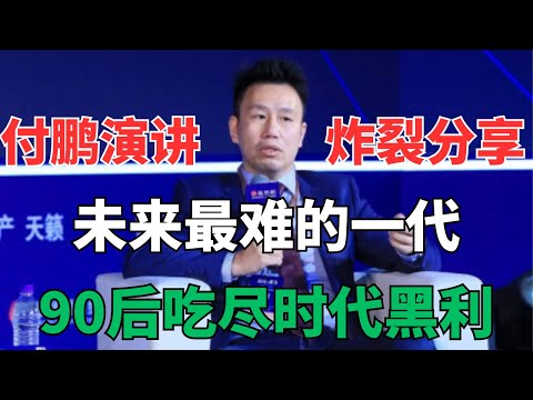 听付总讲财经 - 付鹏谈人口对未来的影响，90后或成最惨一代！崩盘警告！(上)