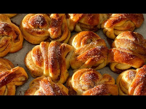 CARDAMOM BUNS  recipe - the best sweet buns you can make at home without any special tools