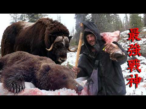 荒野獨居第七季冠軍篇,20000字40分鐘詳細精講,戰神羅蘭用小刀單挑麝牛,如何在北極荒野生存到100天!