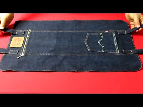 DIY: Don't throw away old jeans! They can become a luxury bag!