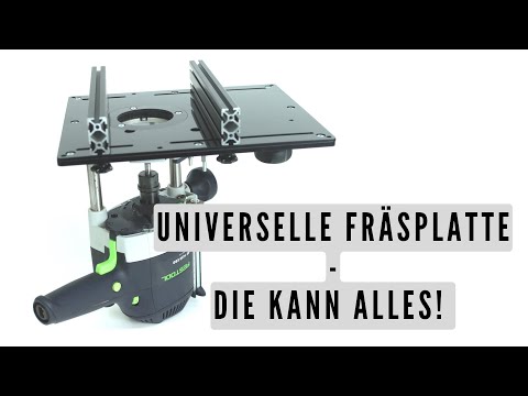Universalfräsplatte: Als Frästisch oder handgeführt - damit ist alles möglich