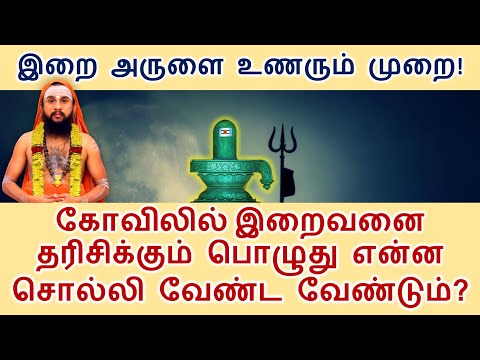 கோவிலில் இறைவனை தரிசிக்கும் பொழுது என்ன சொல்லி வேண்ட வேண்டும்? இறை அருளை உணரும் முறை!