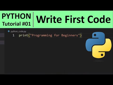 Python Tutorial #1 - Python VS Code Set up and Writing First Code