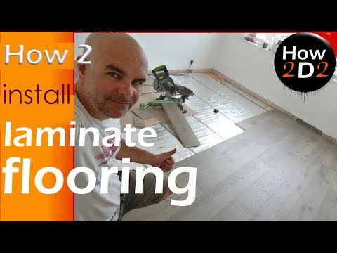 how to Install Laminate Flooring over underfloor heating mat video
