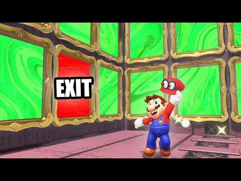 100 Mystery Paintings But Only One Lets MARIO Escape (Super Mario Odyssey 100 Paintings Challenge)