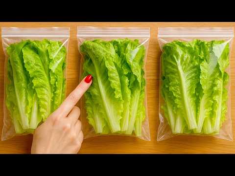 How to Preserve LETTUCE for a Month – No Spoilage, No Freezer Needed!|Clever Tricks
