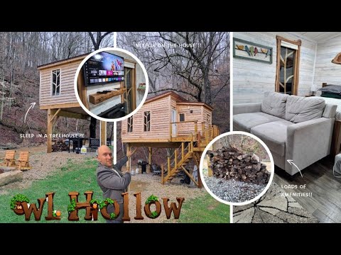 Owls Perch Treehouse Lewisville Ohio - Hospitality Vlog #8