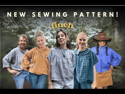 Introducing a new sewing pattern - the FINCH blouse! 🪡✨