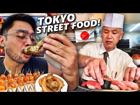 Japanese Street Food Tour in Tokyo! Tsukiji Fish Market Food Crawl🇯🇵