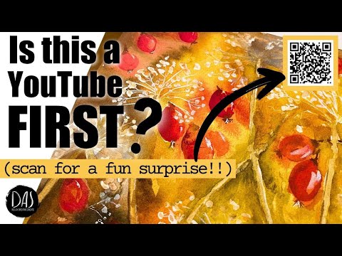 DON’T MISS THIS YouTube Watercolor FIRST! One Painting, Two Channels — A Unique Collab!