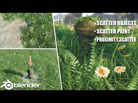 3 Techniques To Scatter Nature in Blender (Free Assets)